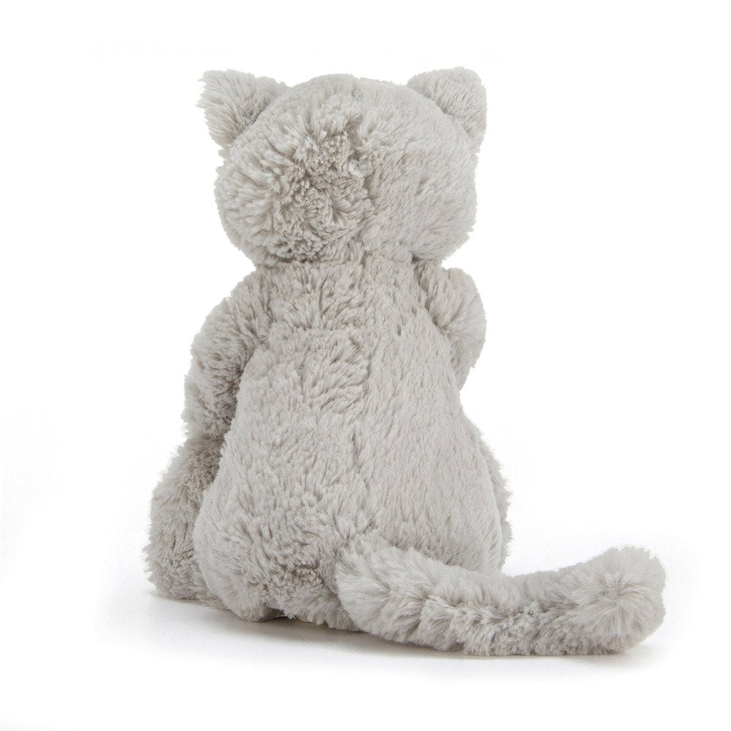 Bashful Grey Kitty Stuffed Animal, Medium 12 inches - Cats & Kittens Plush Toy