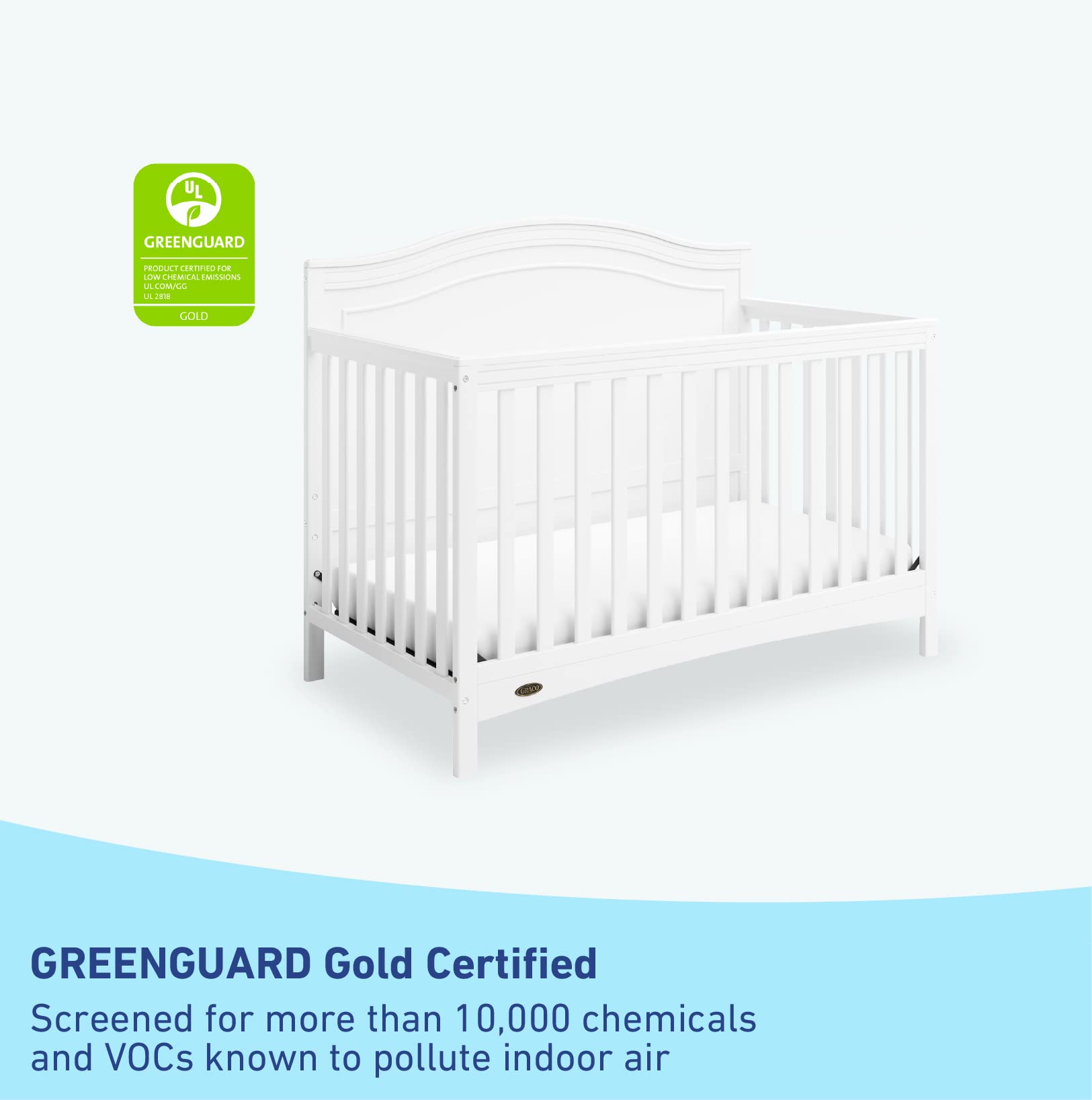 4-in-1 Convertible Crib - White