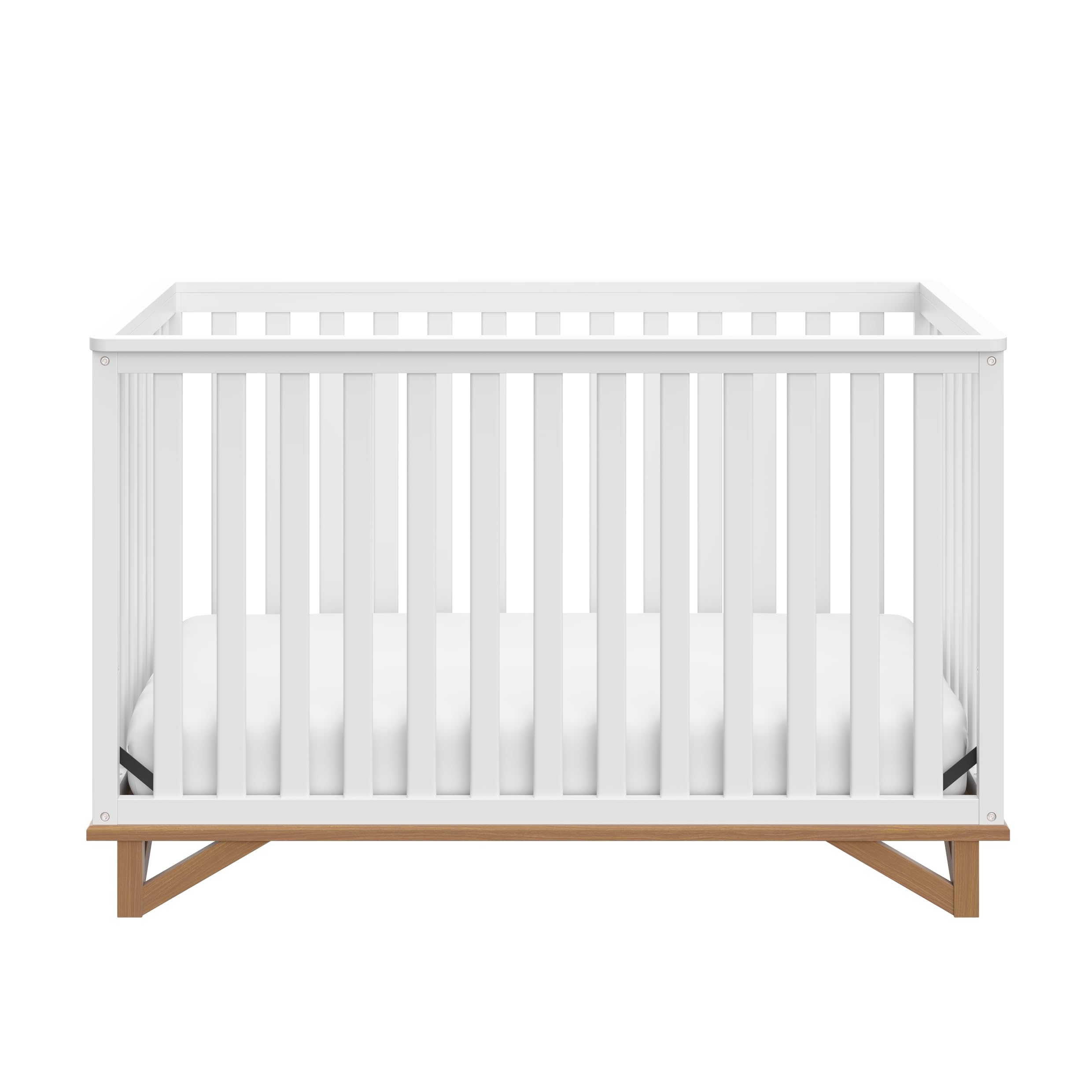 Monica 5-in-1 Convertible Crib (White with Vintage Driftwood)