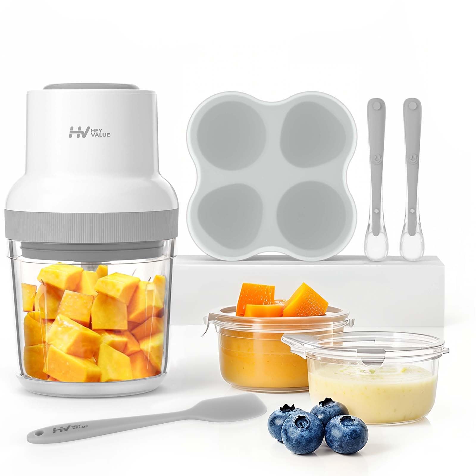 Food Maker, HEYVALUE 13-in-1 Food Processor Set, Fruit