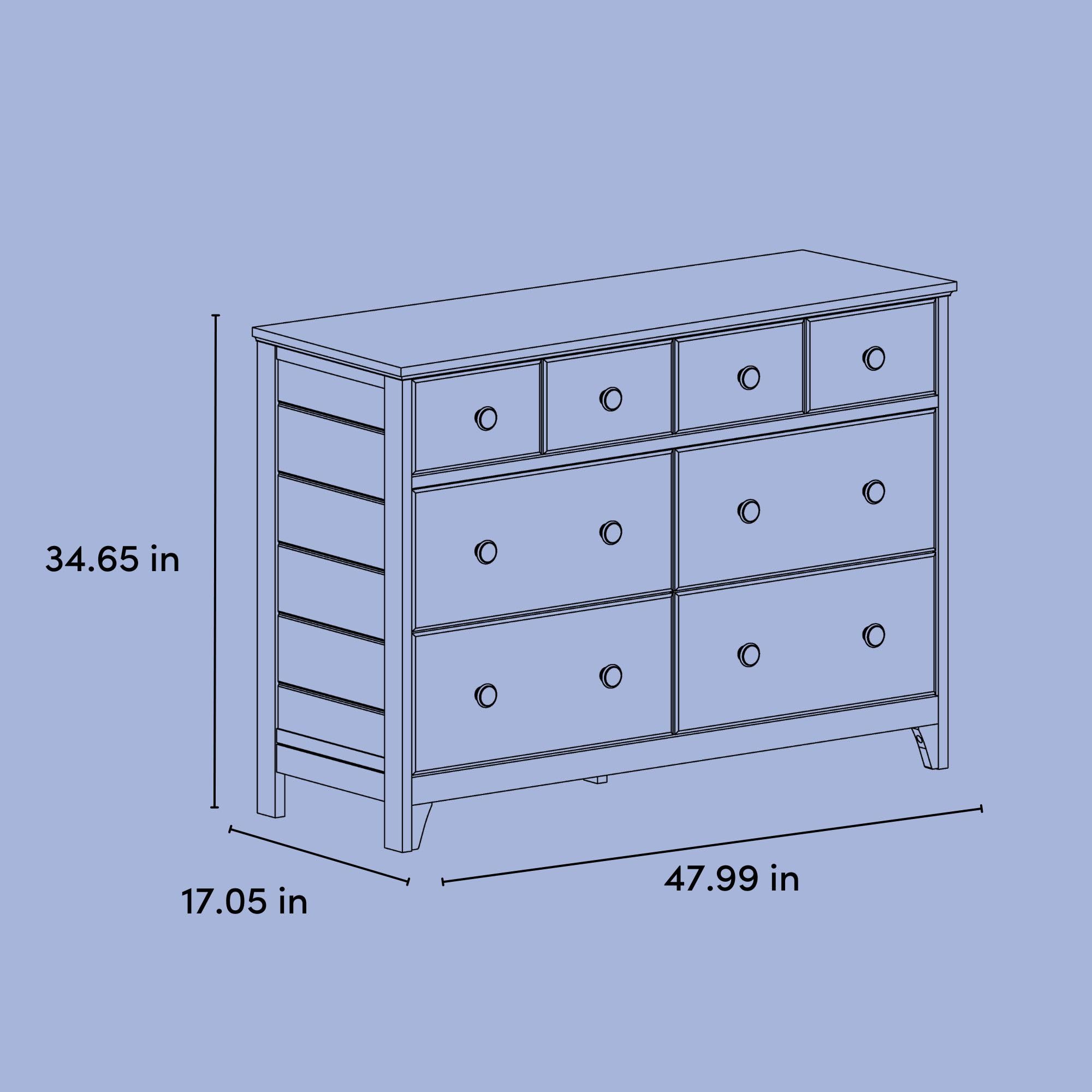 6-Drawer Nursery Dresser with Interlocking Safety System