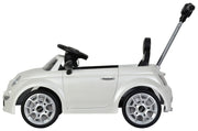 Fiat 500 Push Car, with Stroller, Adjustable Footrest and Handle