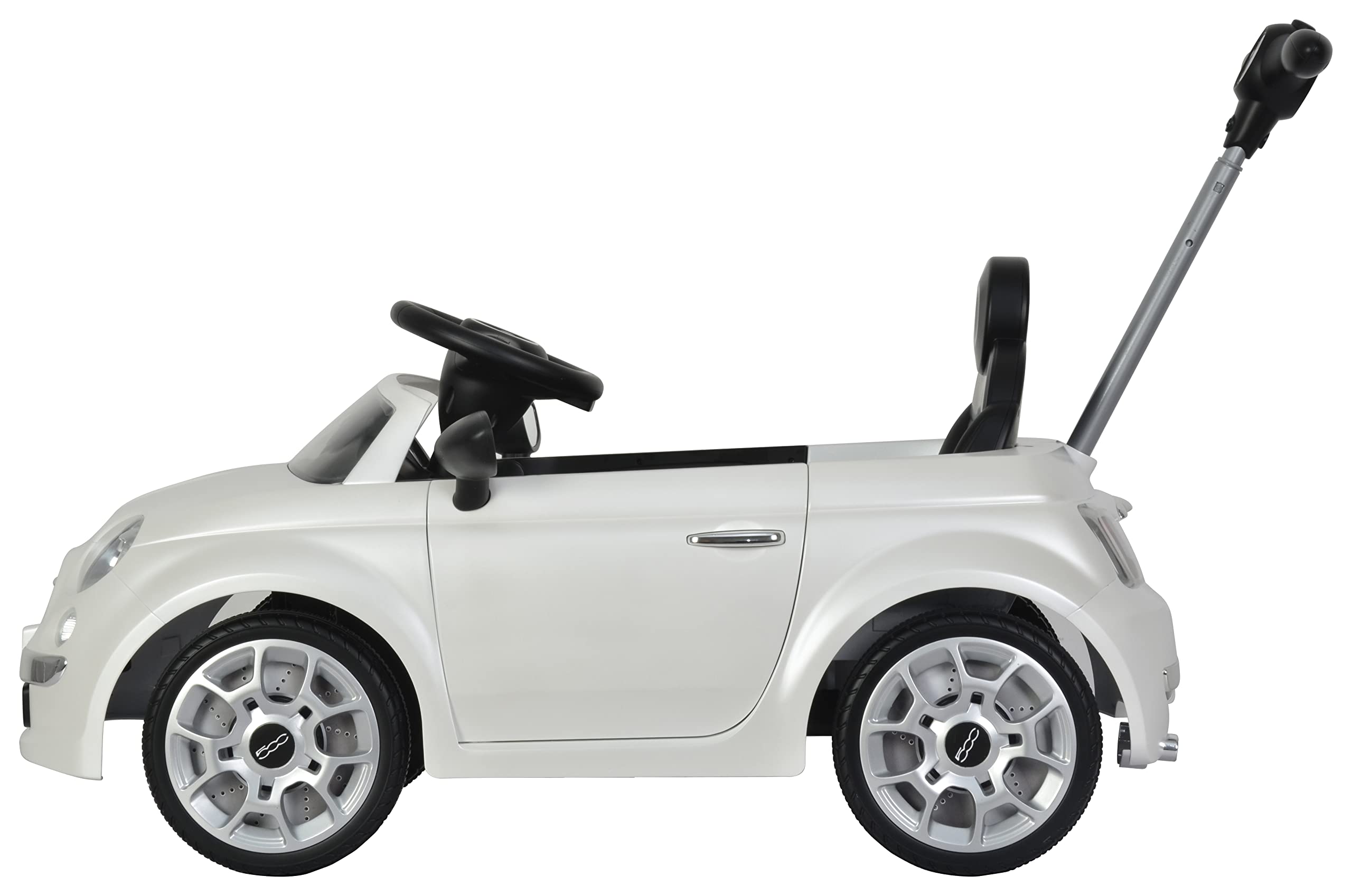 Fiat 500 Push Car, with Stroller, Adjustable Footrest and Handle