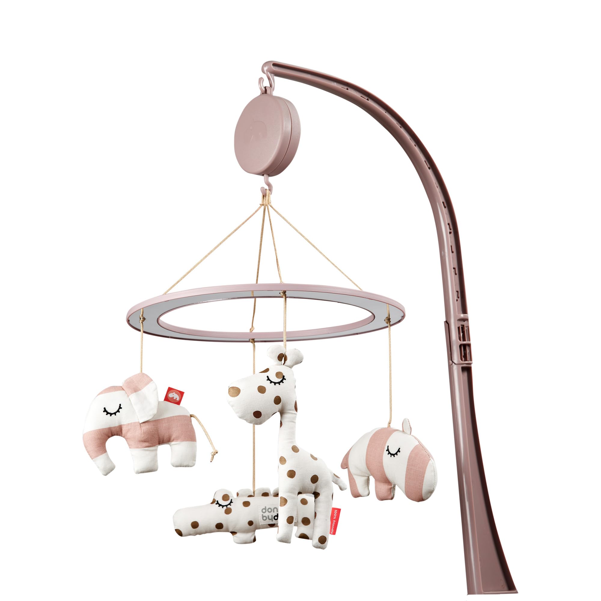 Musical Mirror Mobile Sleepy Powder - Mobile with Lullaby - Deer Friends Croco
