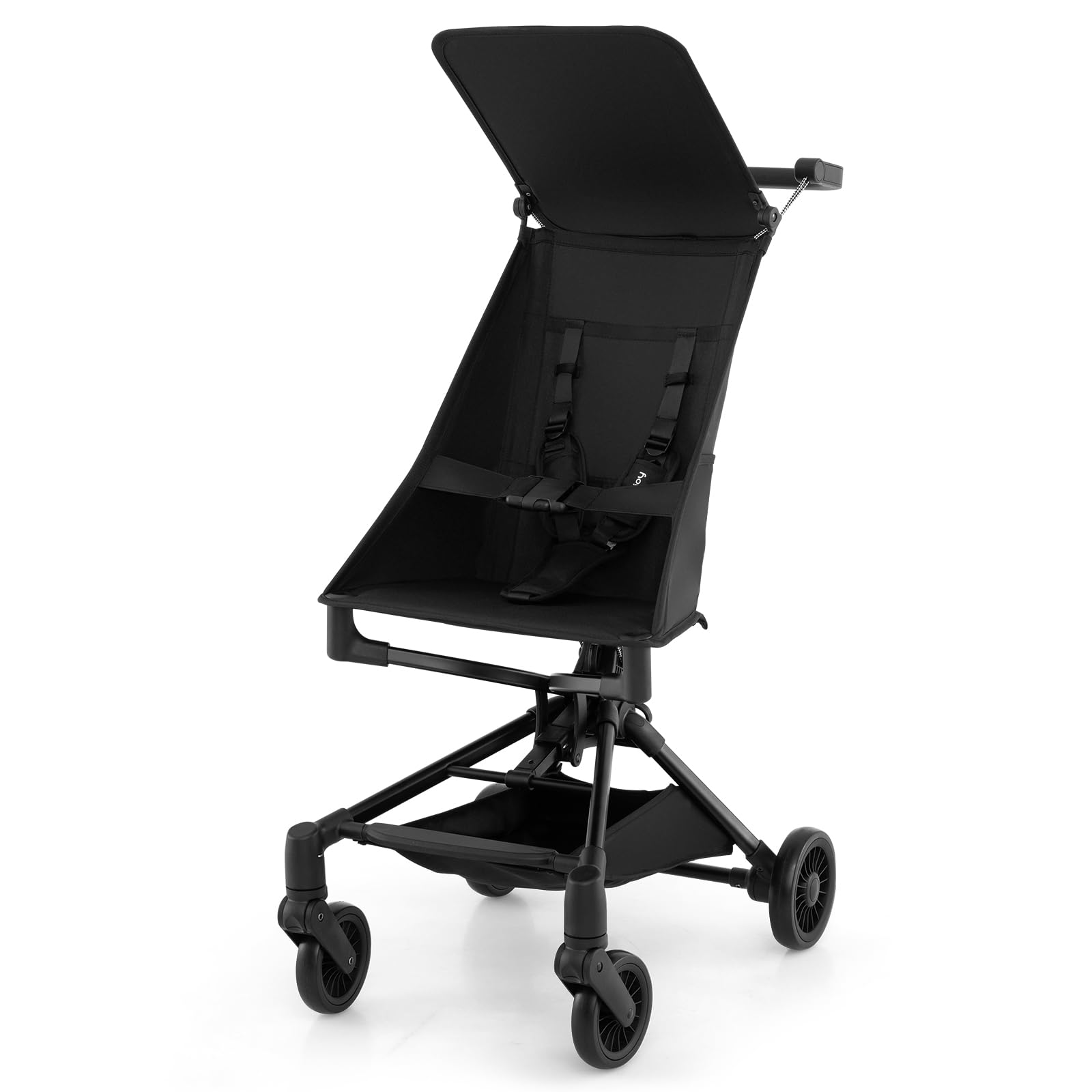 Compact Travel Stroller for Airplane with Easy One-Hand Fold