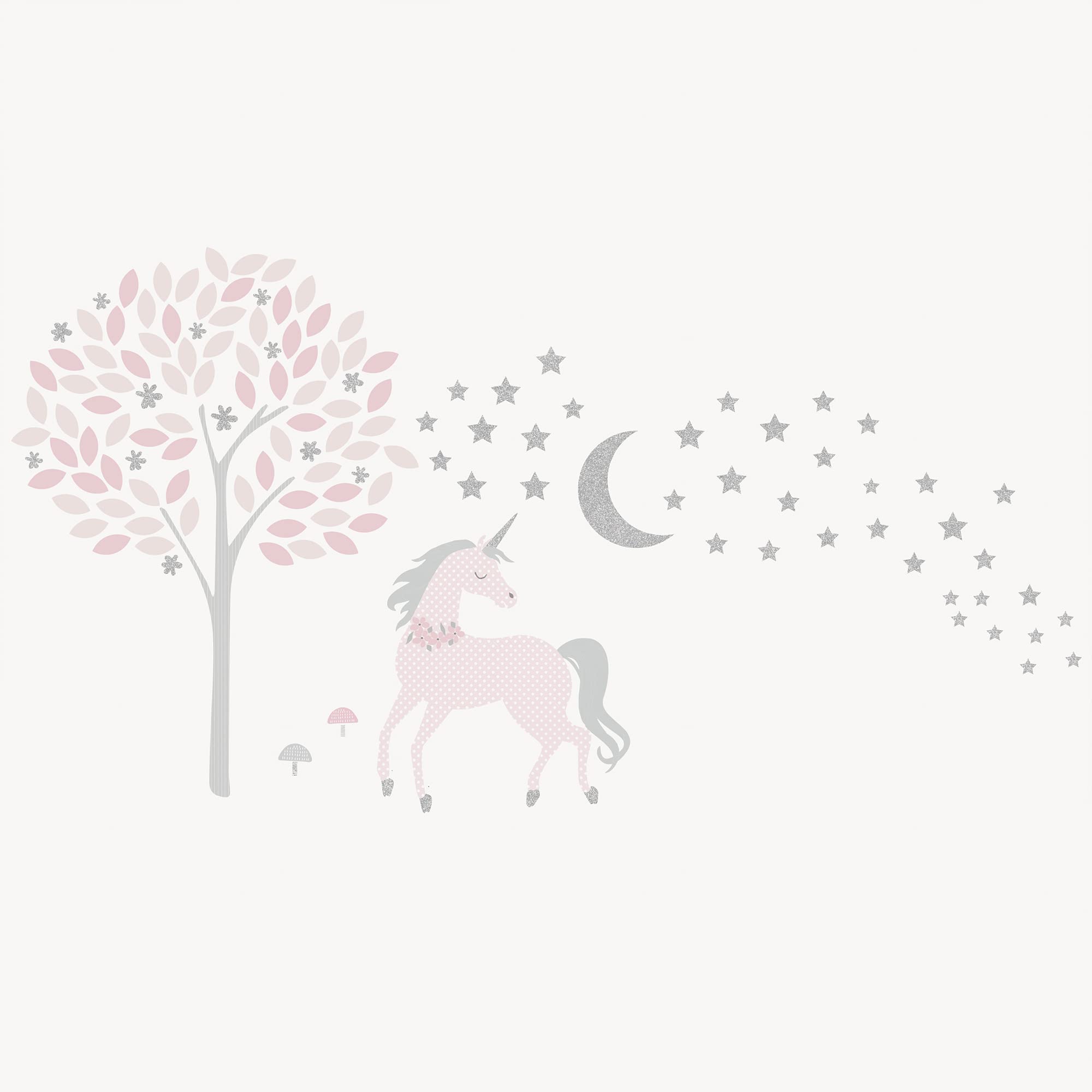 Unicorn Crib Bedding Set for Girls - 5 Piece Nursery Collection