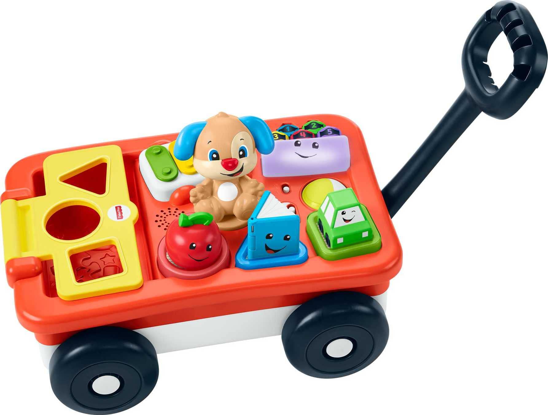 Baby & Toddler Toy Laugh & Learn Pull & Play Learning Wagon Musical Pull-Along