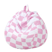 Bean Bag Chair for Teens (No Filler) Stuffed Animal Storage