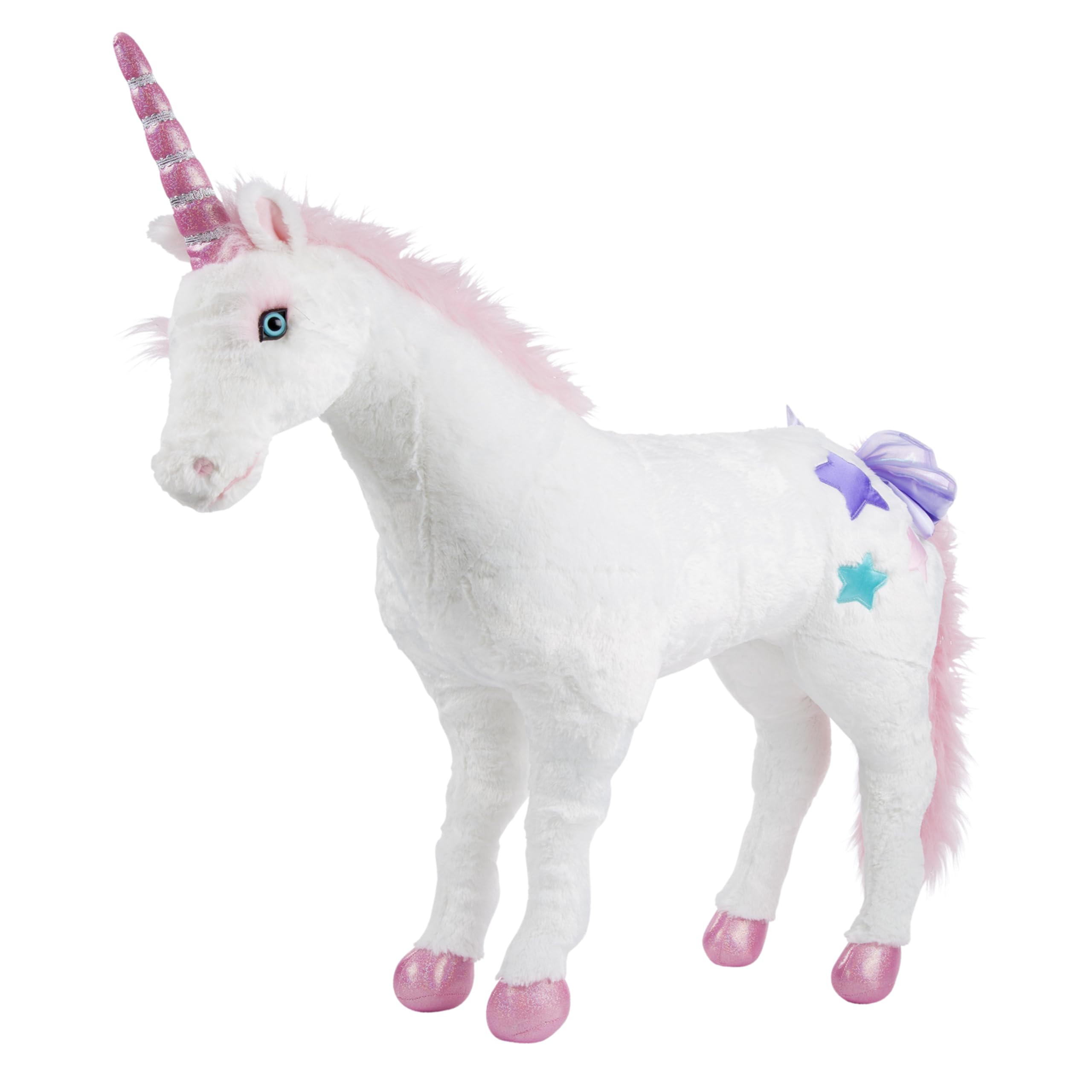 Giant Unicorn - Lifelike Stuffed Animal (Over 2 feet Tall)