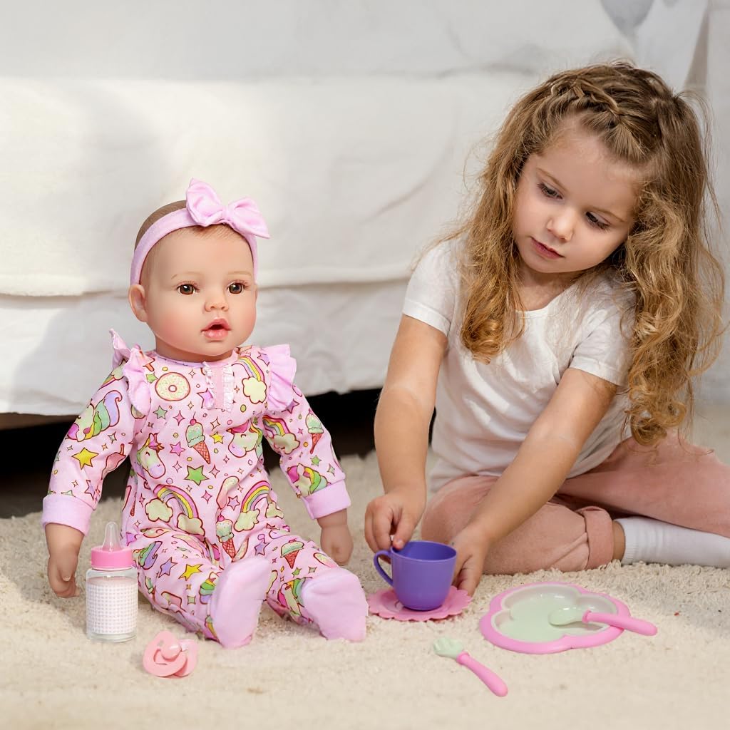 Baby Dolls, 18 inches Large Realistic Cute Soft Body Baby Doll Real Life