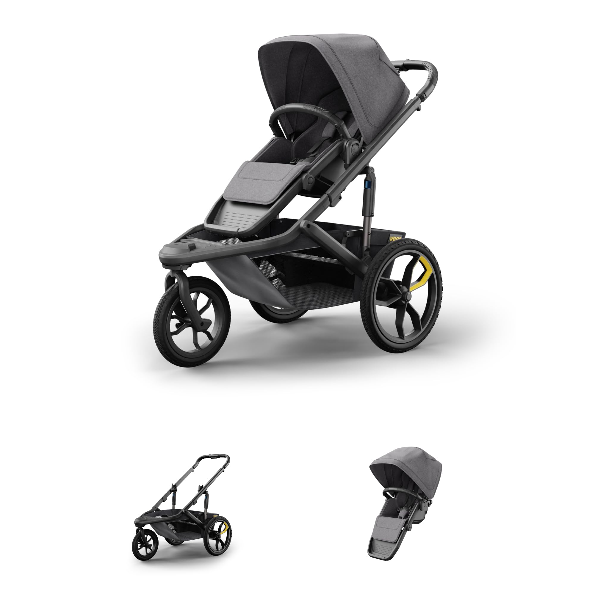 Switch&Jog Jogging Stroller | 3 Wheel All-Terrain Jogger Stroller