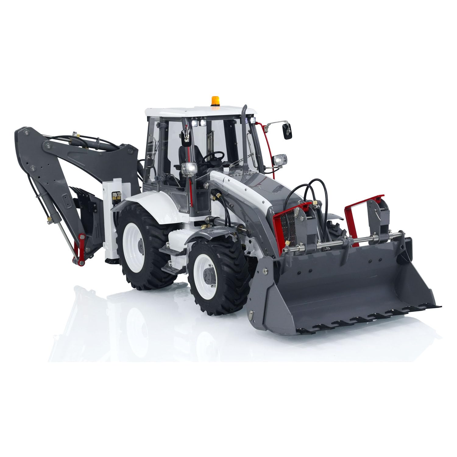 1/14 Hydraulic RC Backhoe Loader Model for Aoue BL71 2 in 1 Excavator