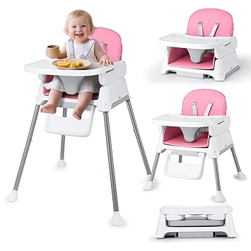 3 in 1 Baby High Chair, Bellababy Adjustable Convertible Chairs for Babies