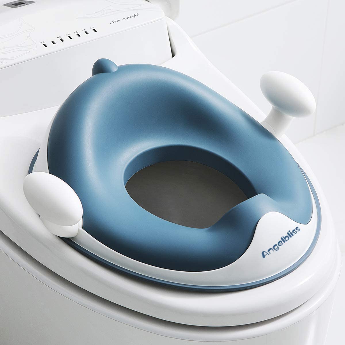 Baby Potty Training Toilet Seat with Soft Cushion Handles