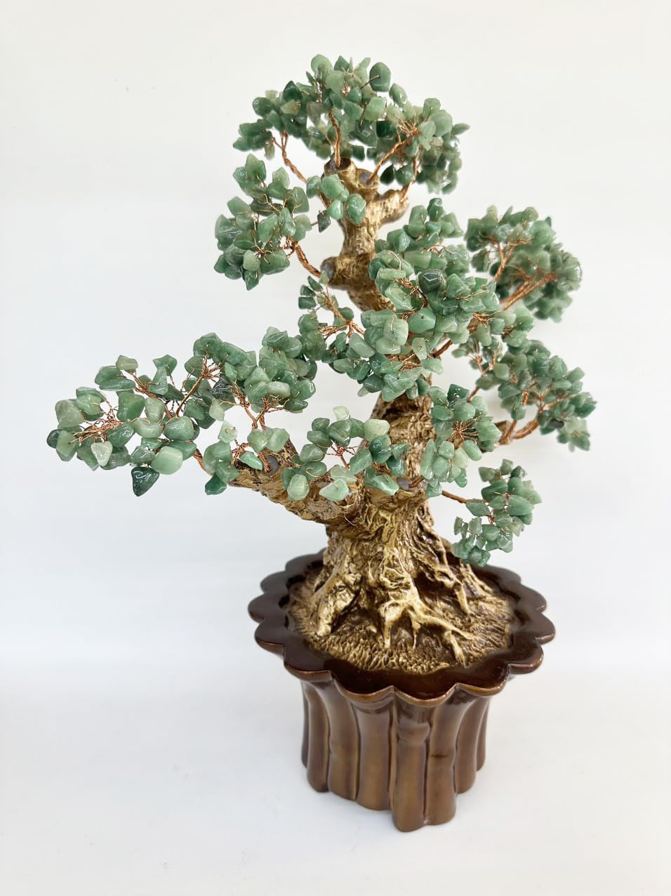 Feng Shui Crystal Money Tree with Five Chakra Gemstones