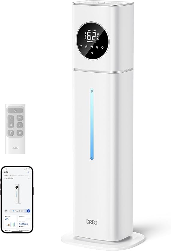 11L Smart Humidifier Large Room 700 ft², 100H Cool Mist Air Humidifiers for Bedroom