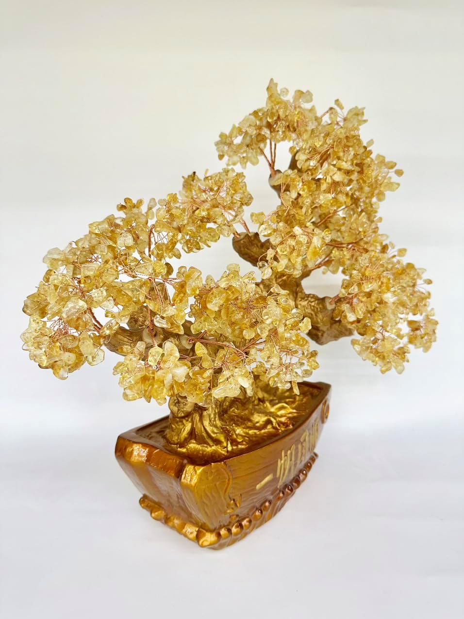 MARBLE SHOP Large Citrine Crystal Tree