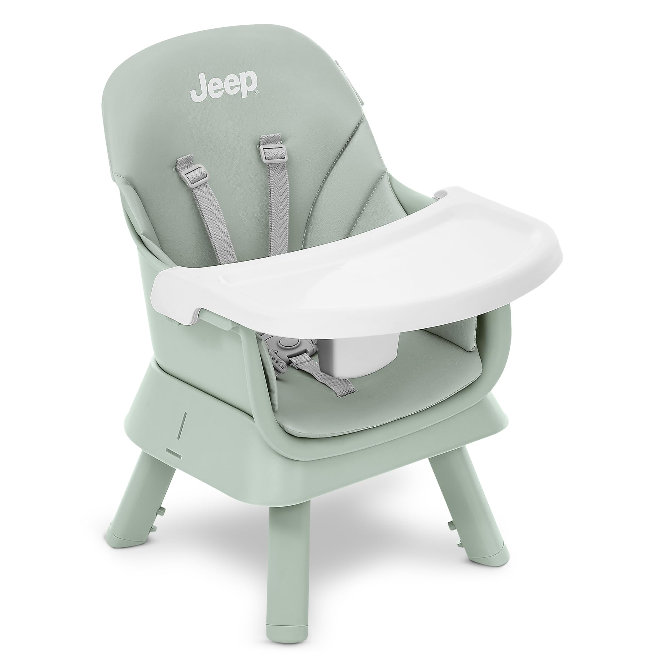 6-in-1 Convertible Wooden High Chair with Removable Tray