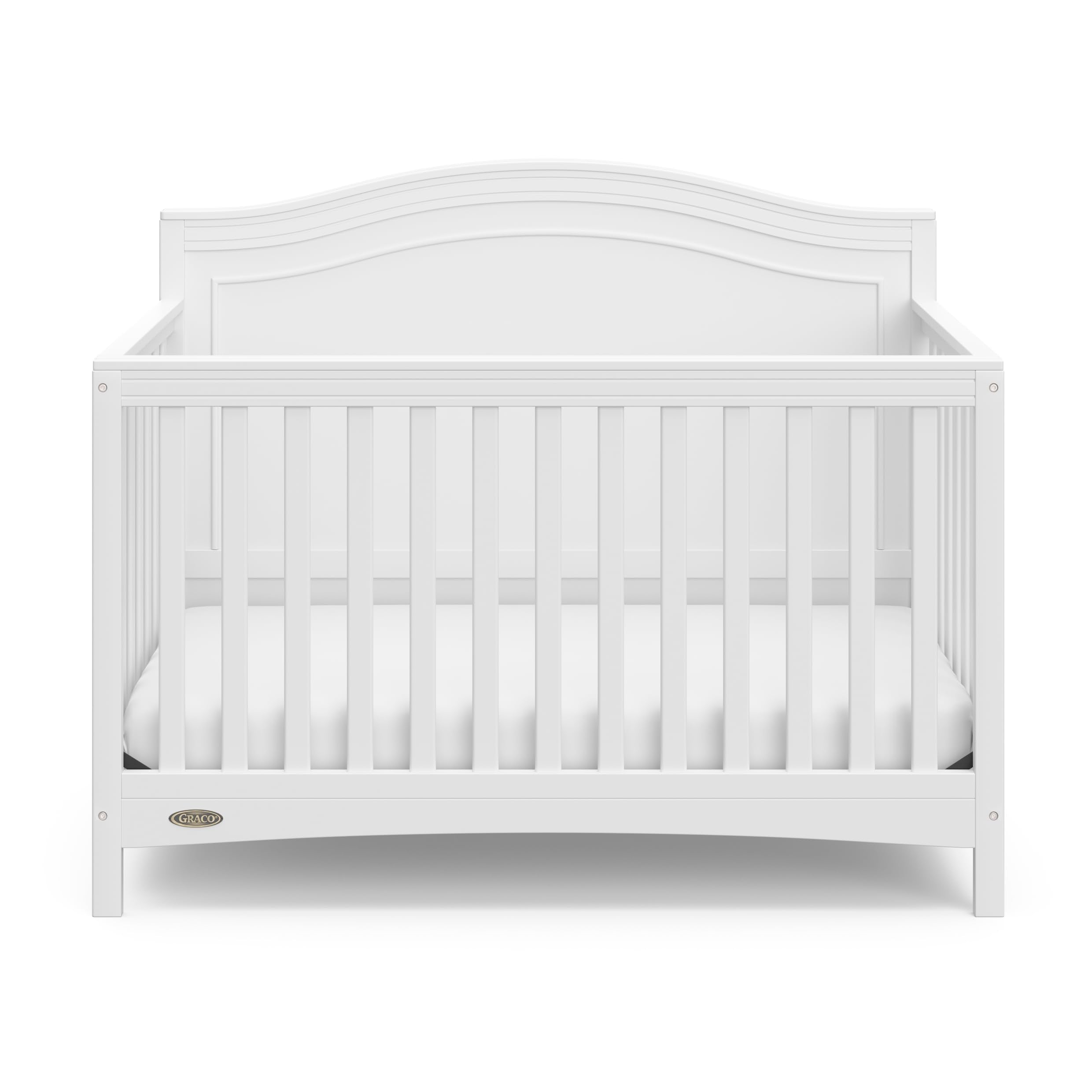 Paris 4-in-1 Convertible Crib (White) – GREENGUARD Gold Certified