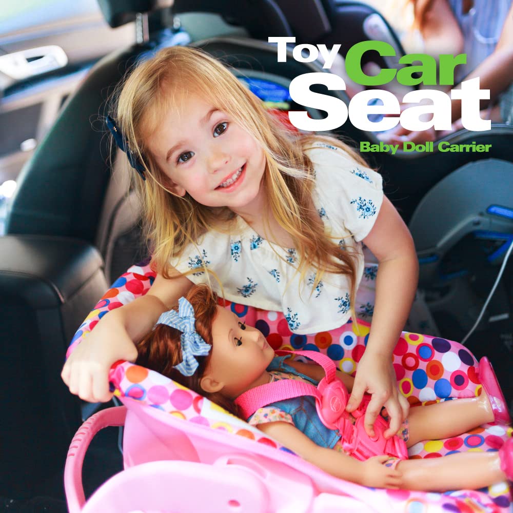Triple Doll Stroller with Car Seat Bundle