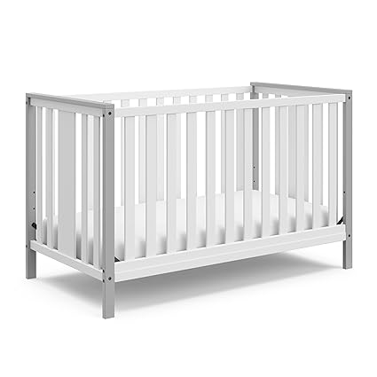 Modern Pacific 4-in-1 Convertible Crib with Adjustable Mattress Base