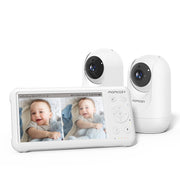 Baby Monitor with 2 Cameras 5’’ 1080P Split Screen