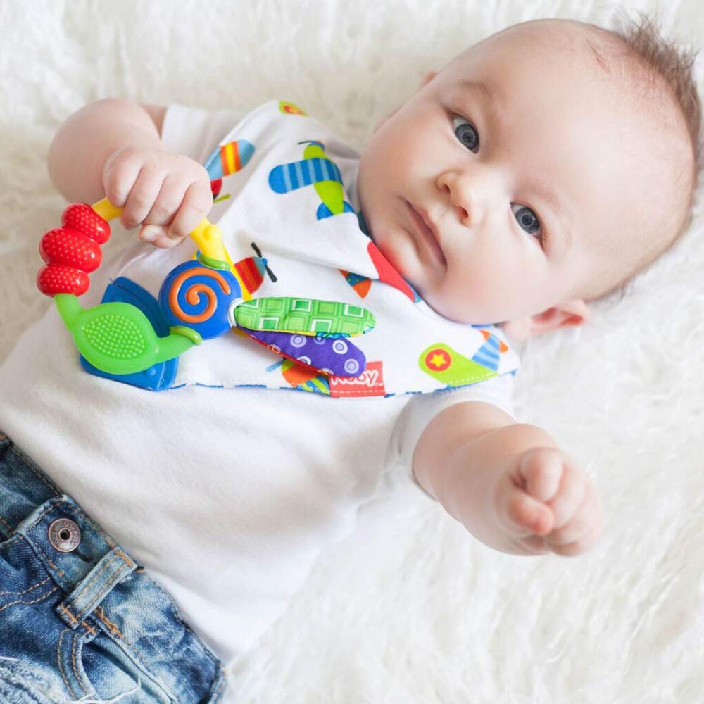 Wacky Teething Ring, Multicolor (Pack of 16)