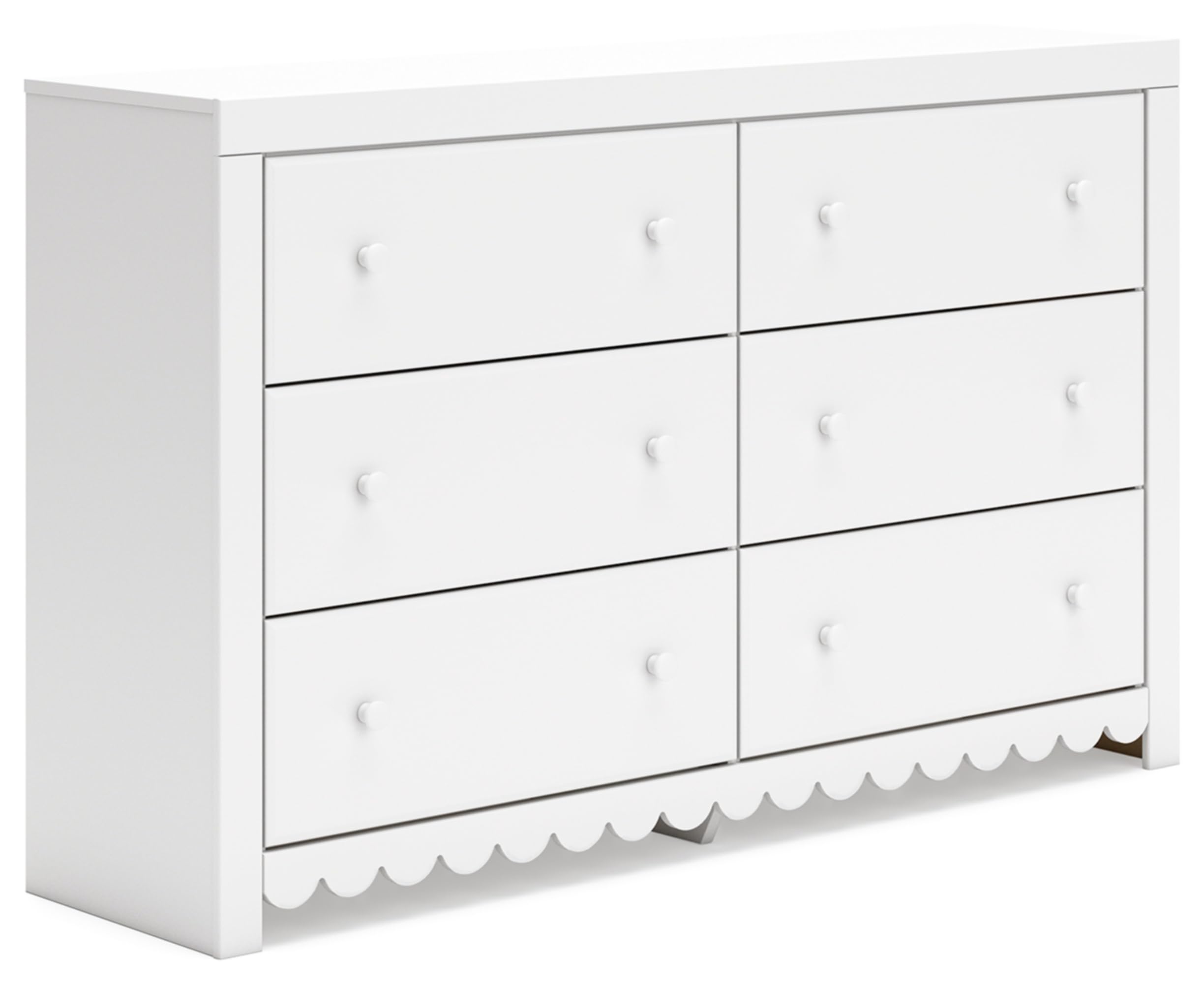 Ashley Mollviney Coastal 6-Drawer Dresser with Safety Stop