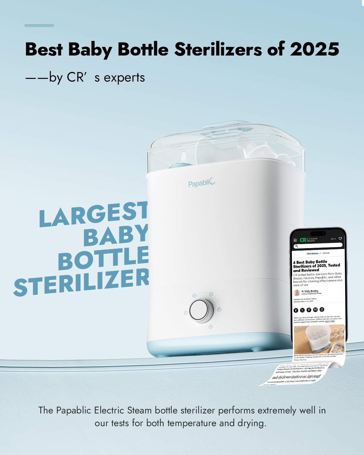 Baby Bottle Sterilizer and Dryer Pro, Esterilizador De Biberones