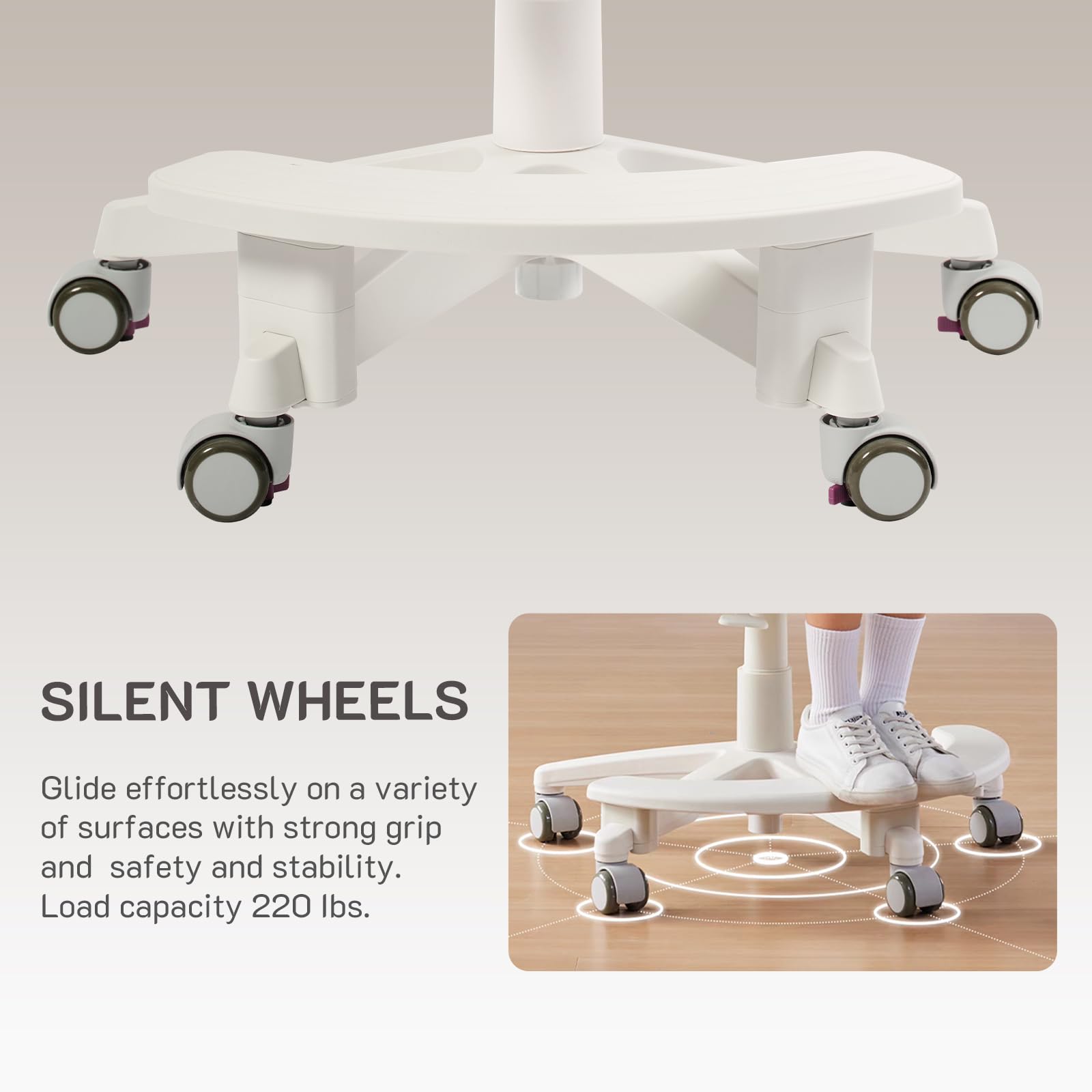 Ergonomic Kids Desk Chair with Height Adjustment and Footrest