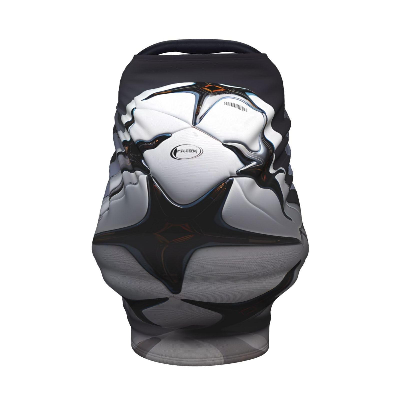Black and White Football Versatile full-print Stroller Chair Cover/Nursing Cover