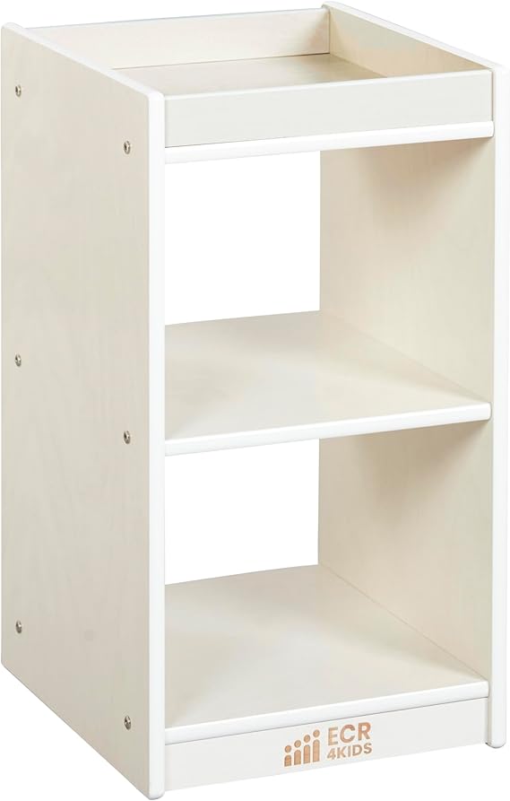 2-Cube Vertical Storage Cabinet, Display Shelf, Natural