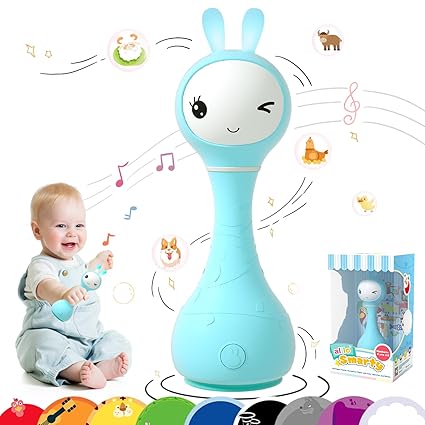Smarty Baby Audio Player - Toy with Chewable Teether Ears & Colorful Lights