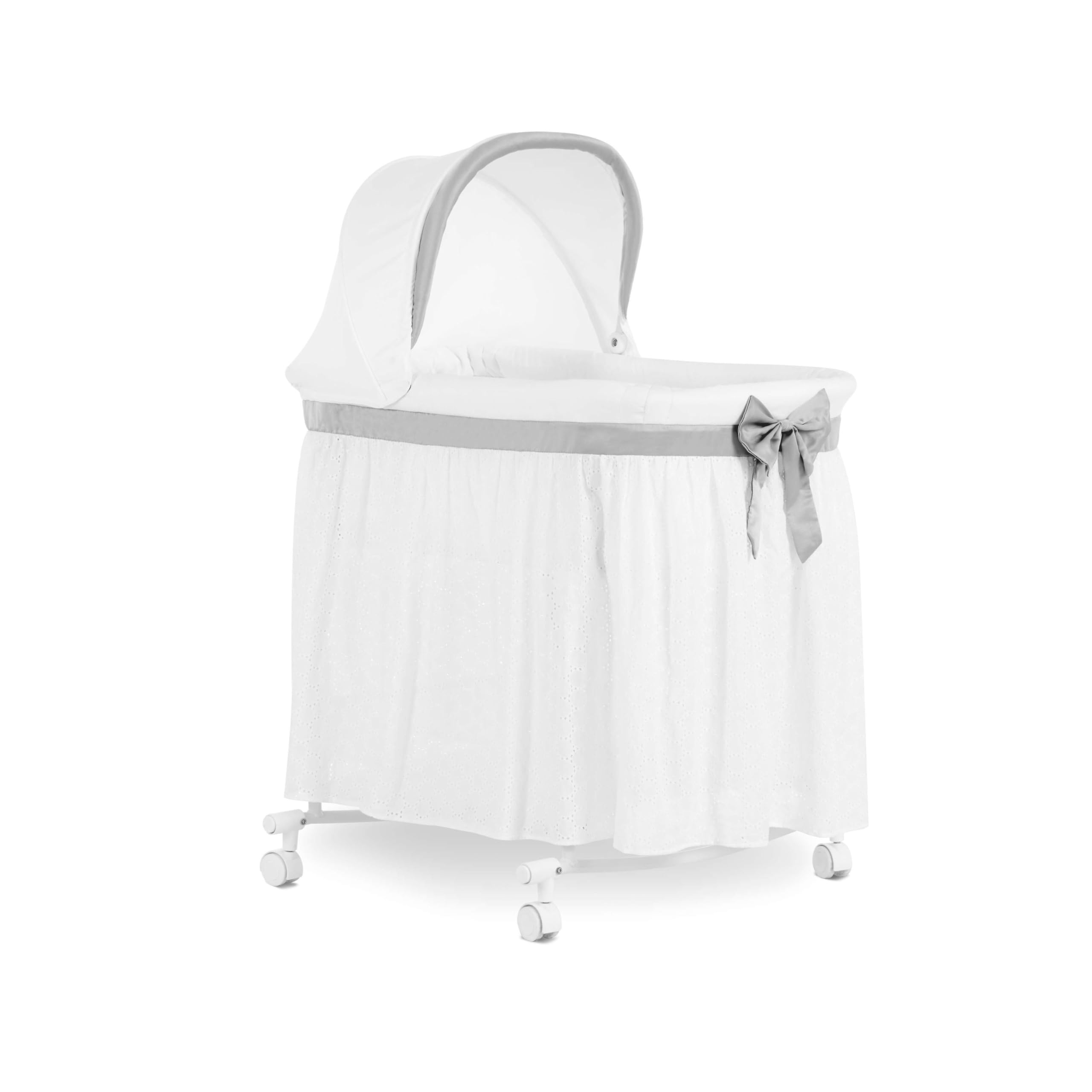 Me Montreal Portable 2-in-1 Convertible Baby Bassinet in Grey