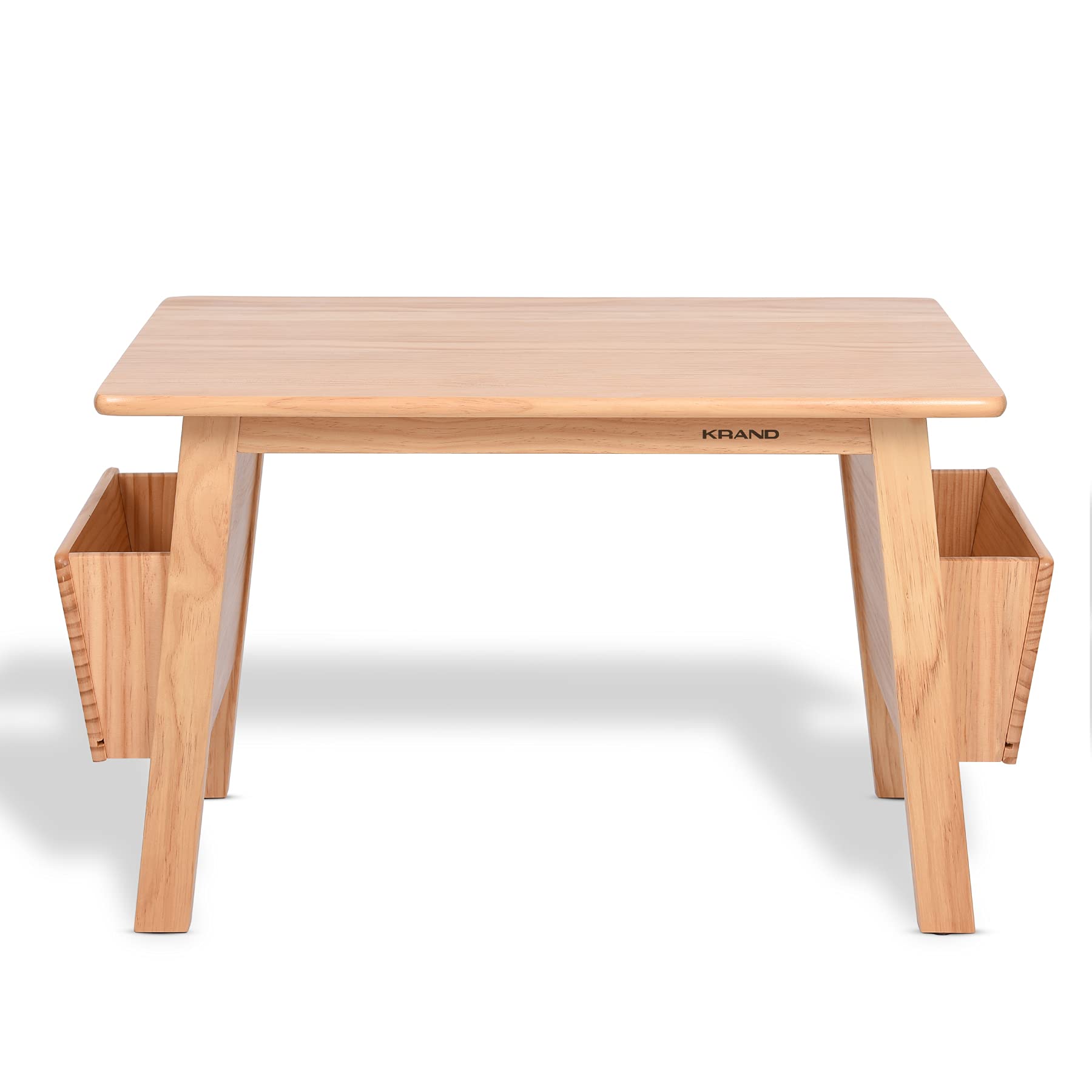 Wood Table and 2 Chair Set with Storage Desk and Chair Set