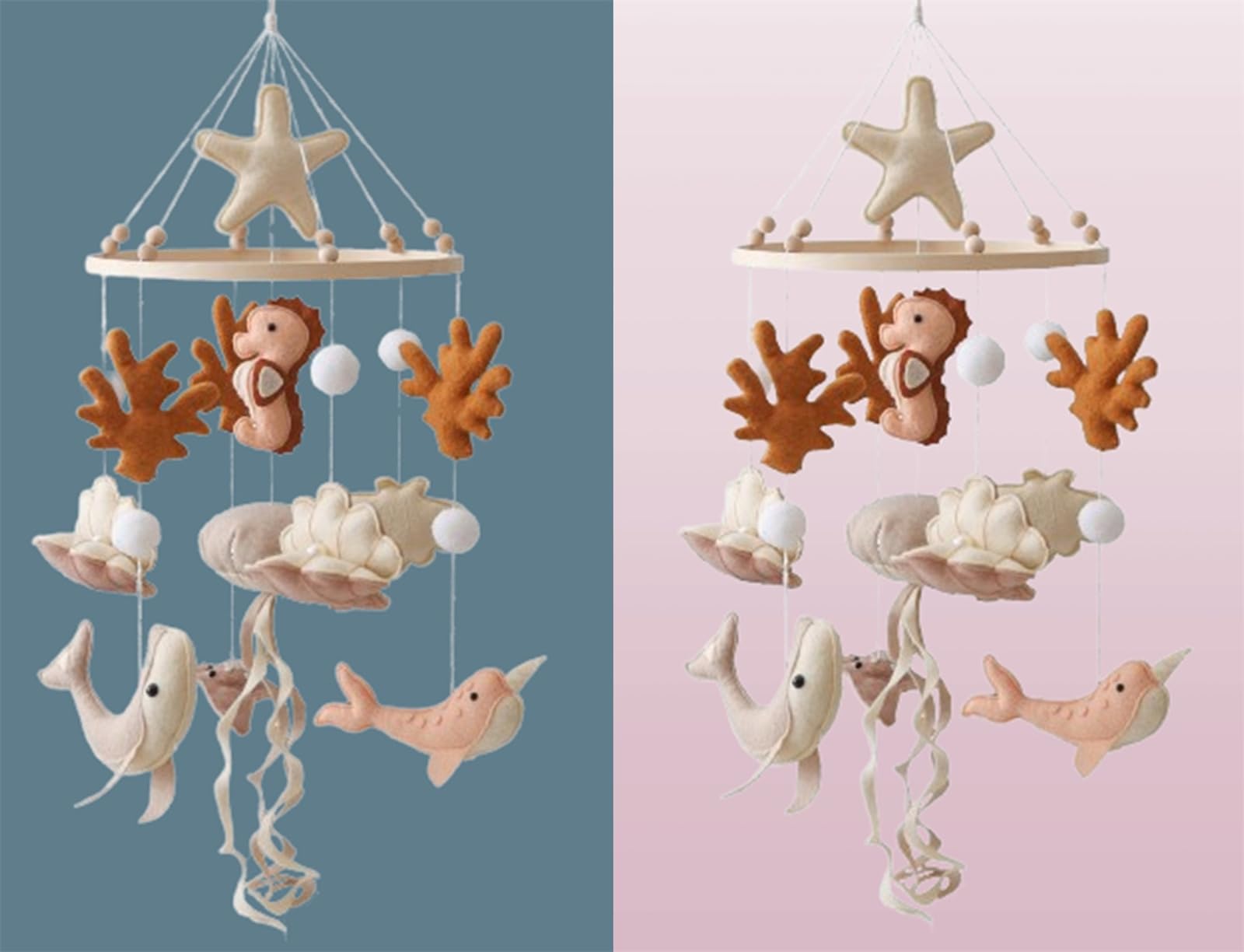 Ocean Theme Crib Mobile for Baby Nursery