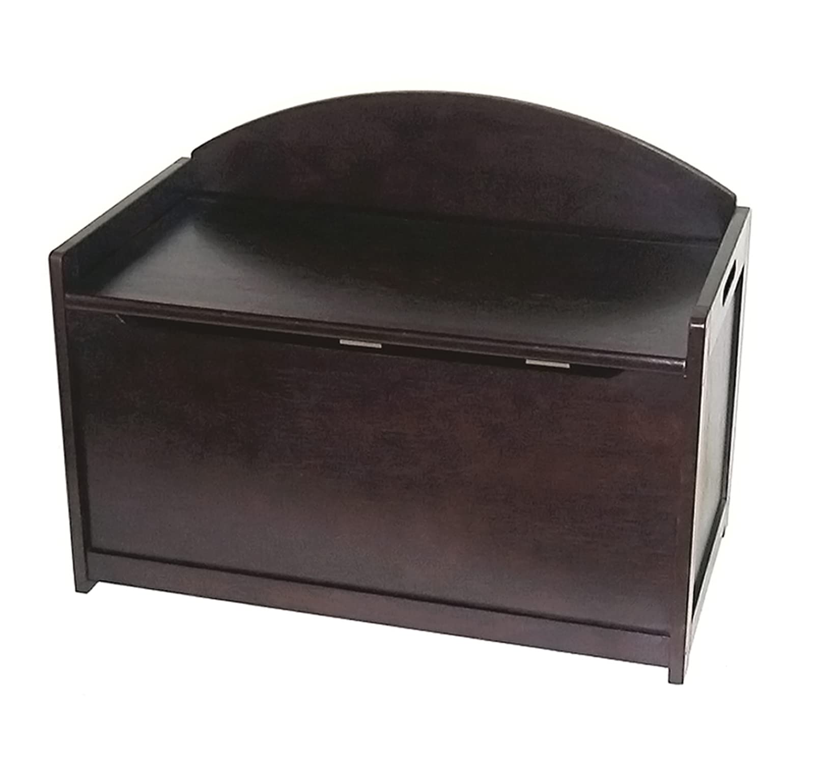 Wooden Toy Chest with Safety Hinge for Kids Bedroom