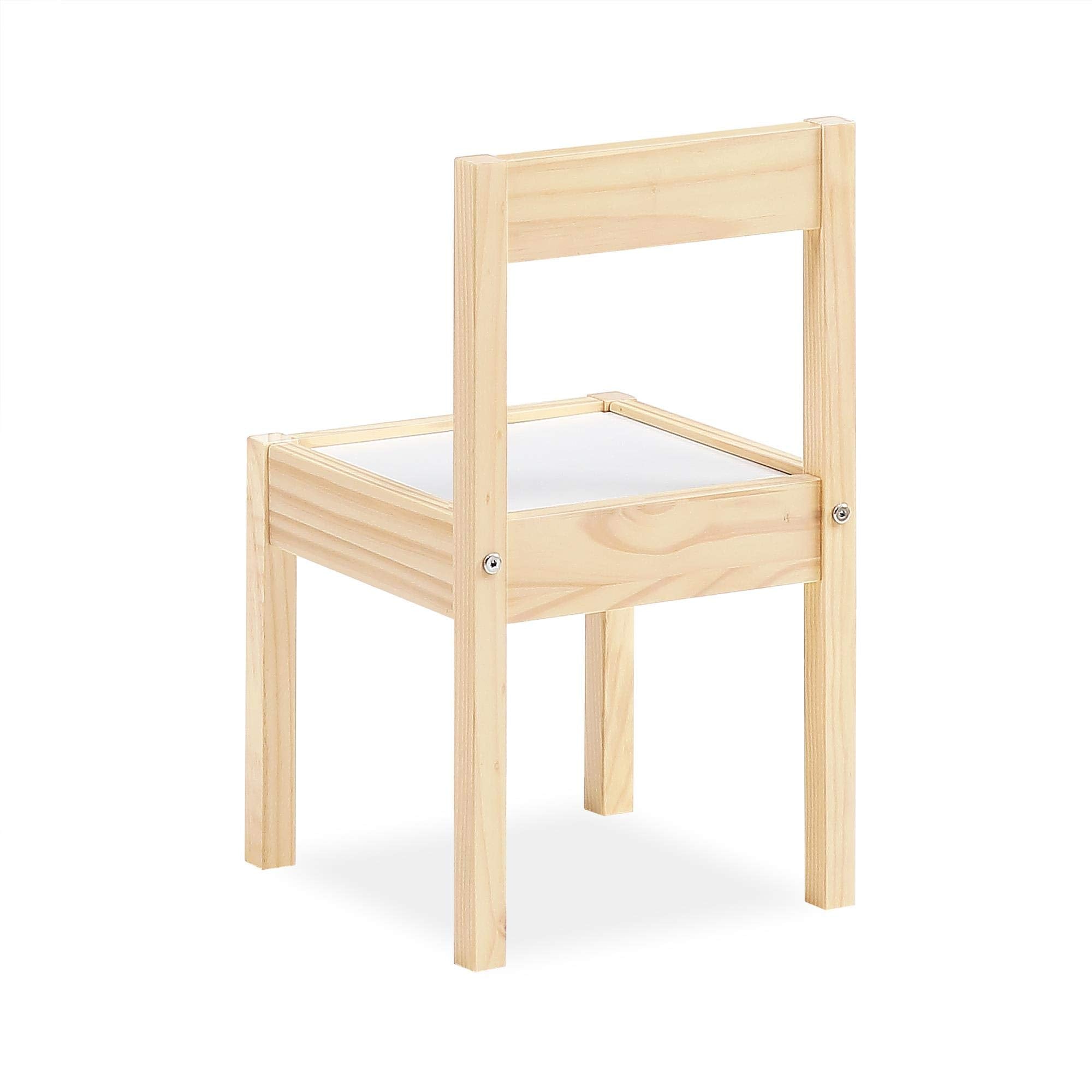 Hunter 3-Piece Kiddy Table & Chair Set Natural Wood