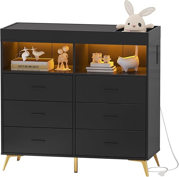 Changing Table Dresser with Drawers, Baby Dresser with Changing