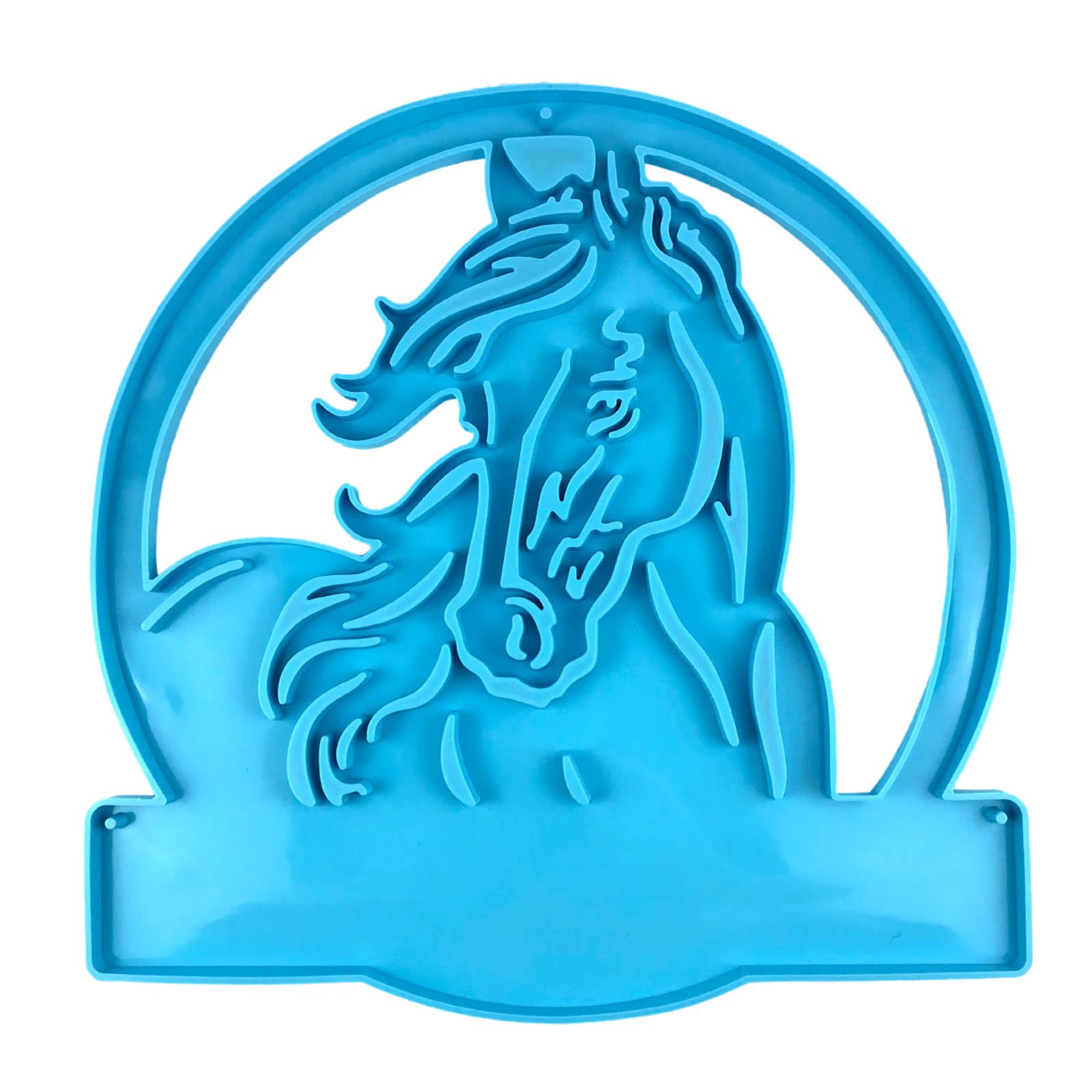 Farm Horse for Head Decor Epoxy Resin Farm Animal Horse for Head Pendant Horse Number