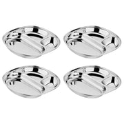 Steel Plates for Kids - Divided Plates for Toddlers