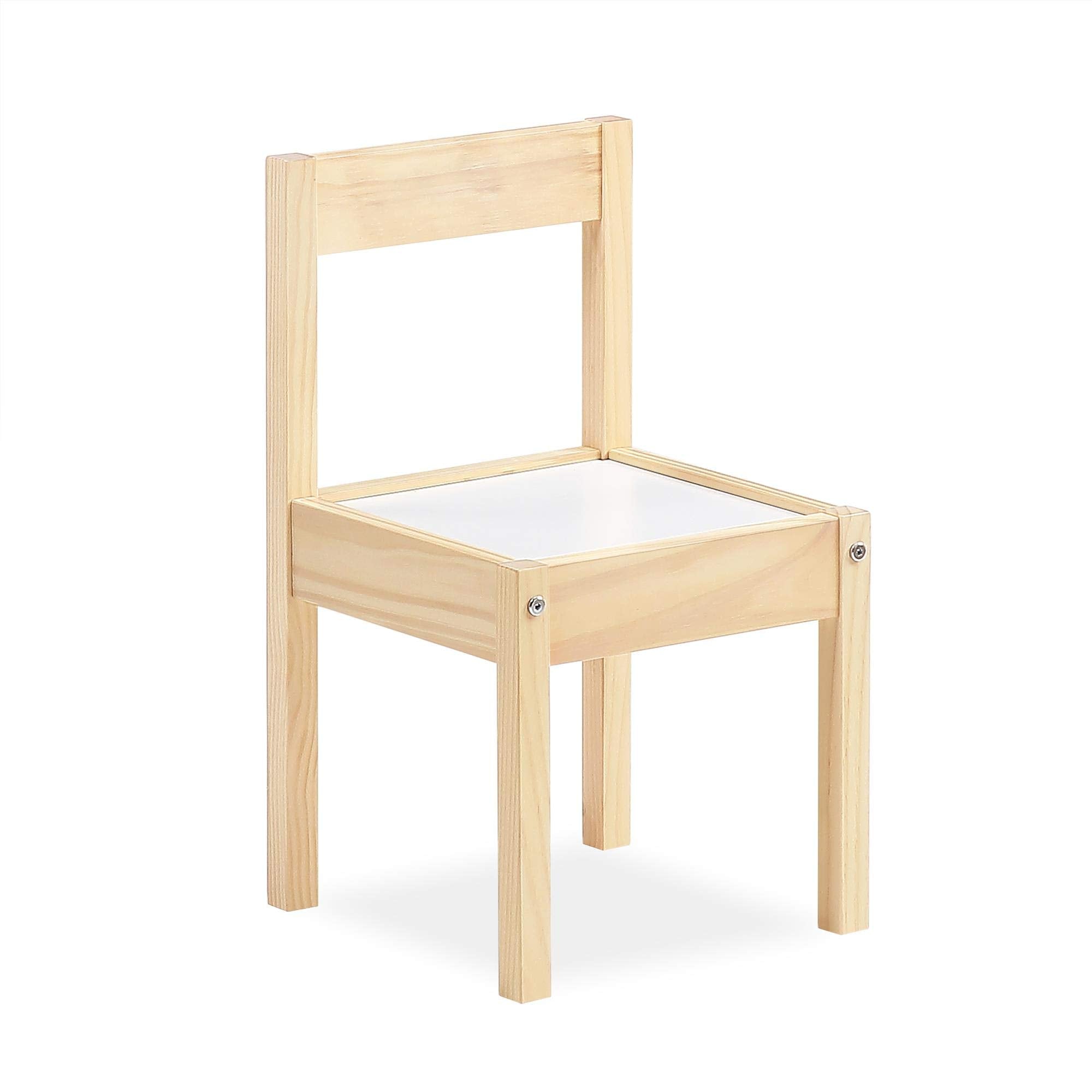 Hunter 3-Piece Kiddy Table & Chair Set Natural Wood