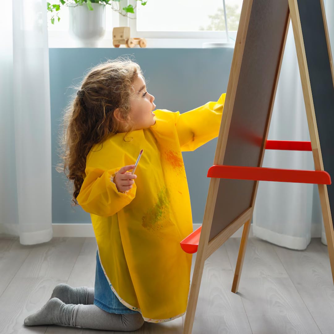 Kids Art Easel with Blackboard Whiteboard Canvas Folding Portable