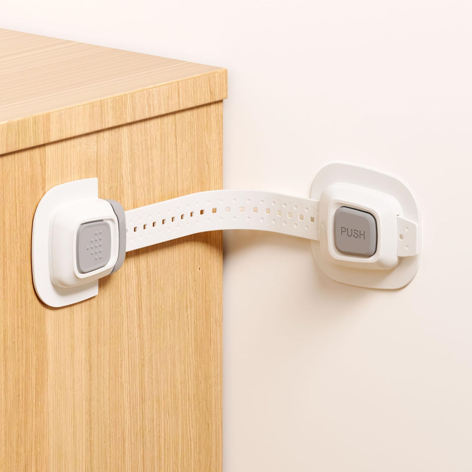 No Drill Furniture Anchor, Anti-tip and Adjustable Strap for Baby Proofing