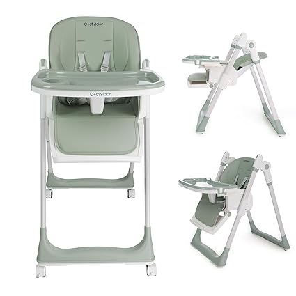 3-in-1 Foldable High Chair for Babies & Toddlers – Adjustable