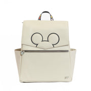 Classic Diaper Bag Backpack, Wipeable Vegan Leather With Changing Pad