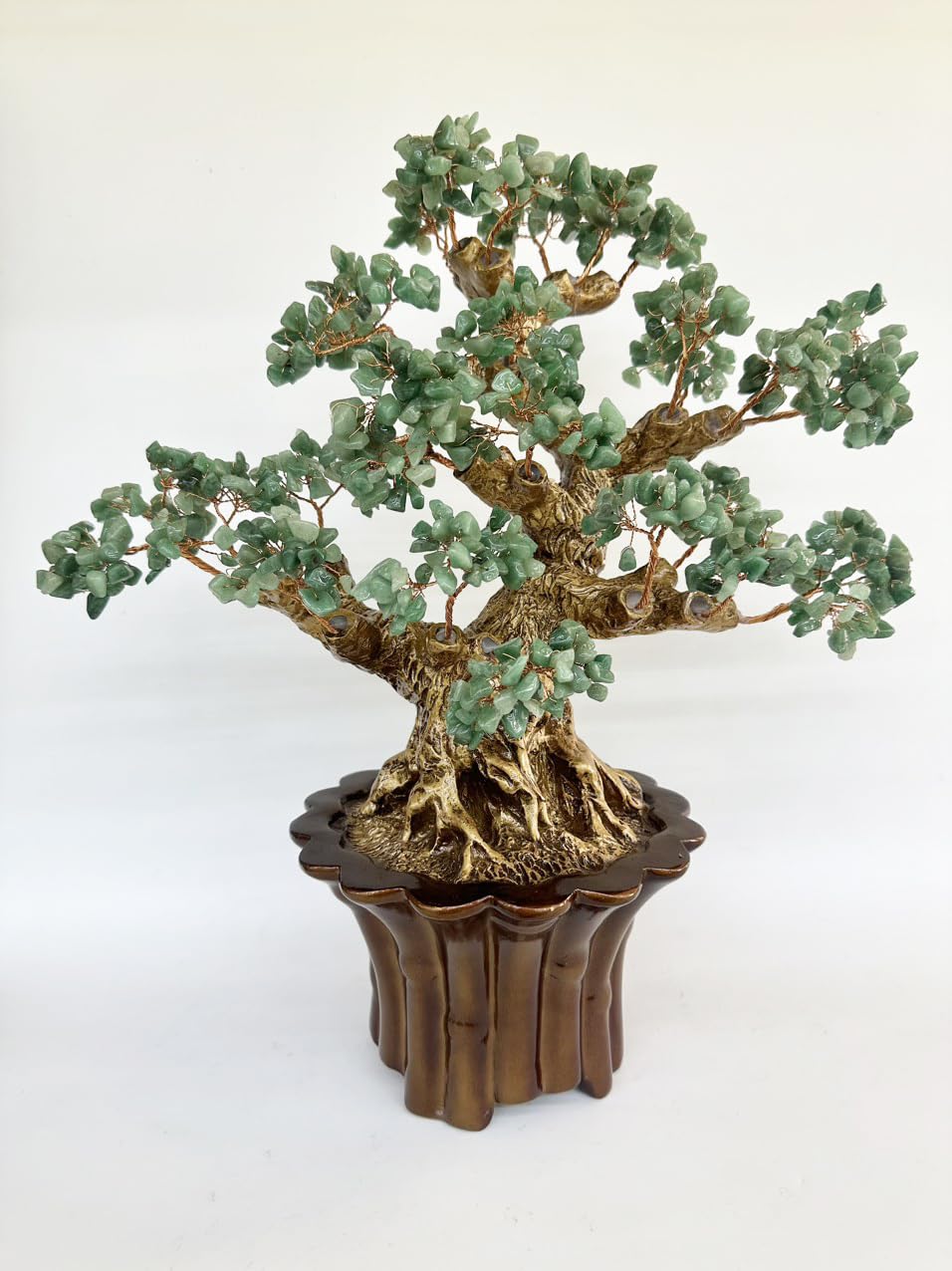 Feng Shui Crystal Money Tree with Five Chakra Gemstones