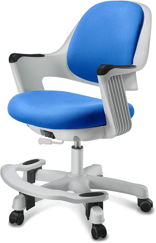 Ergonomic Kids Desk Chair with Footrest, Height Adjustable Seat