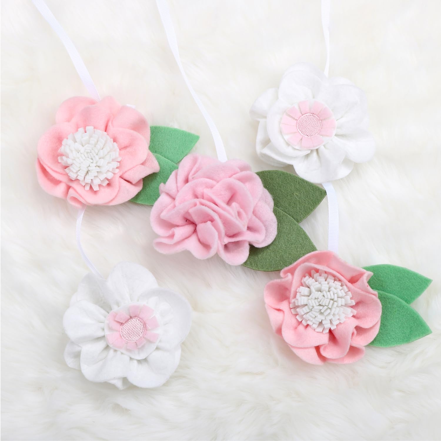 Pink Floral Musical Crib Mobile with 12 Lullabies
