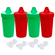 Cups for Toddlers - 10 Oz. Reusable Spill Proof Cups for Kids